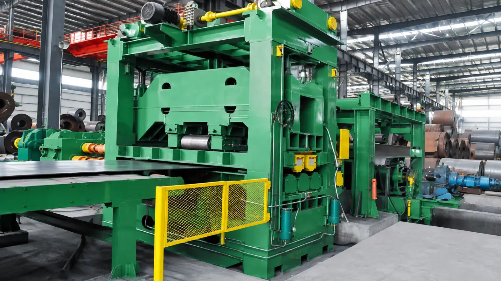 Linha de nivelamento e corte transversal de chapa grossa H-25-2200NC — foto real XIONGJIN